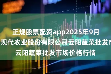 正规股票配资app2025年9月9日陕西泾云现代农业股份有限公司云阳蔬菜批发市场价格行情